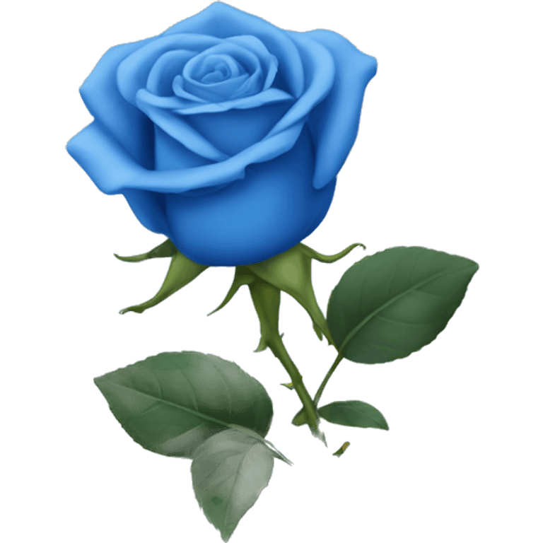 Blue rose  emoji