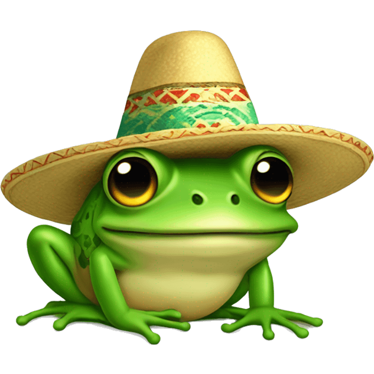 frog with sombrero emoji