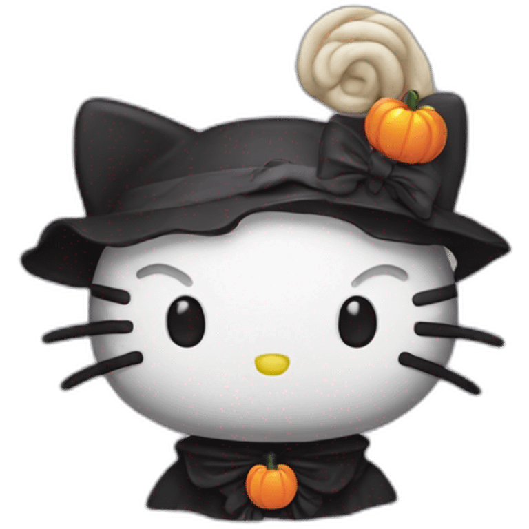 Halloween hello kitty emoji