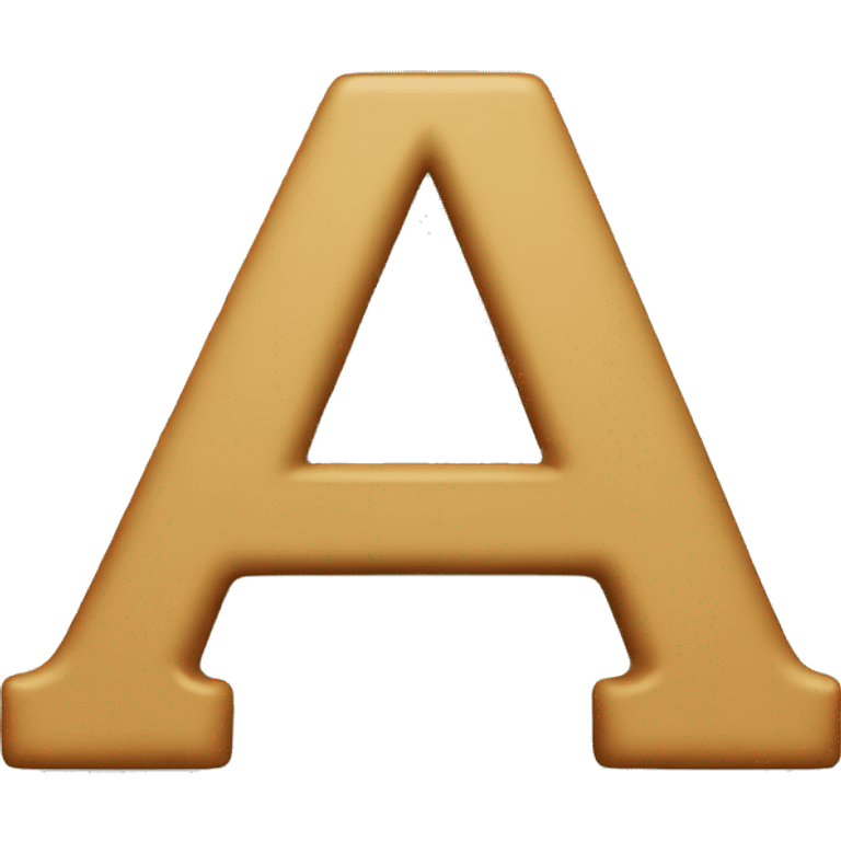 big letter "A" emoji