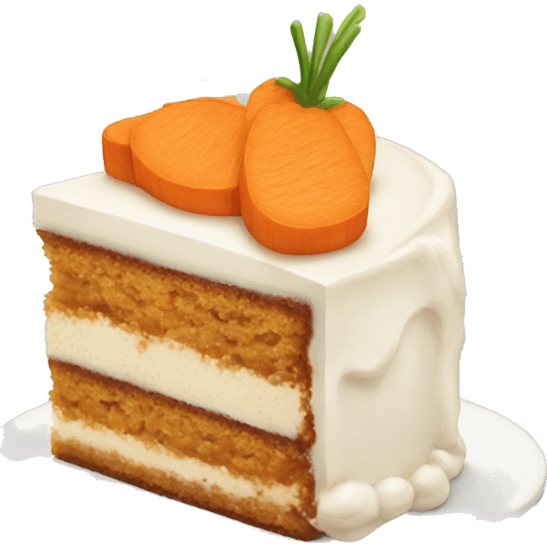 slice of carrot cake emoji