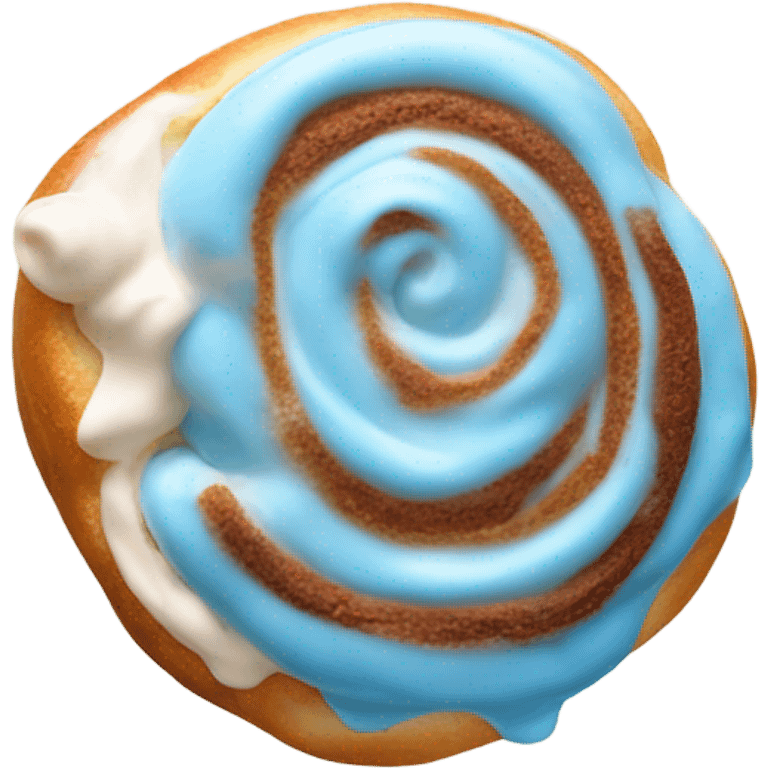 Blue cinnamon roll￼ emoji