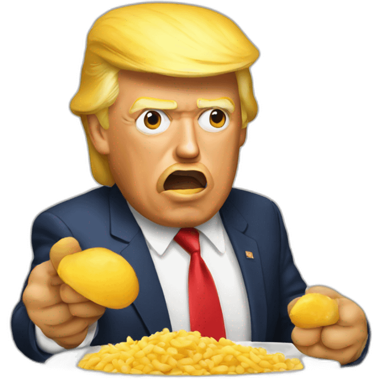 Trump qui mange emoji