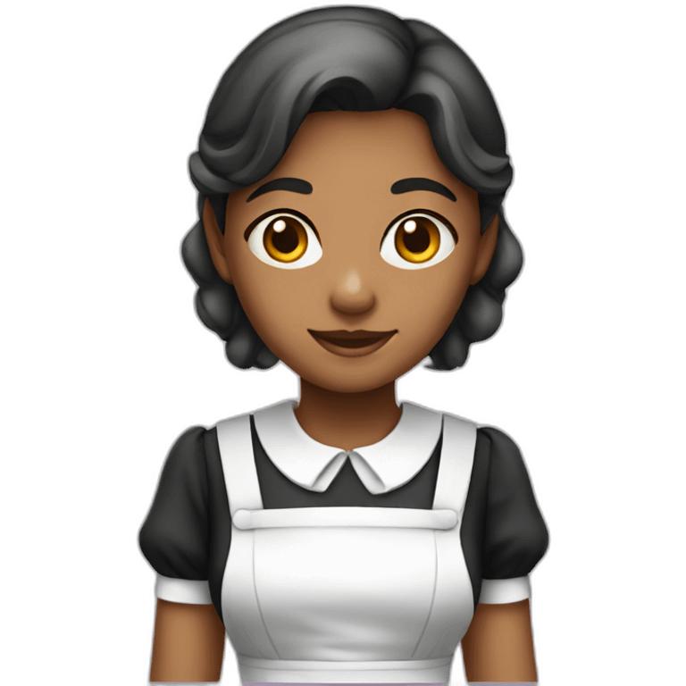 girl dressed as a maid emoji