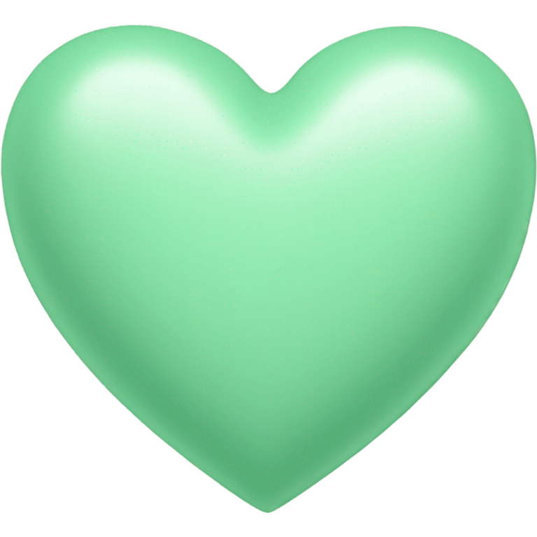 Pastel green heart emoji