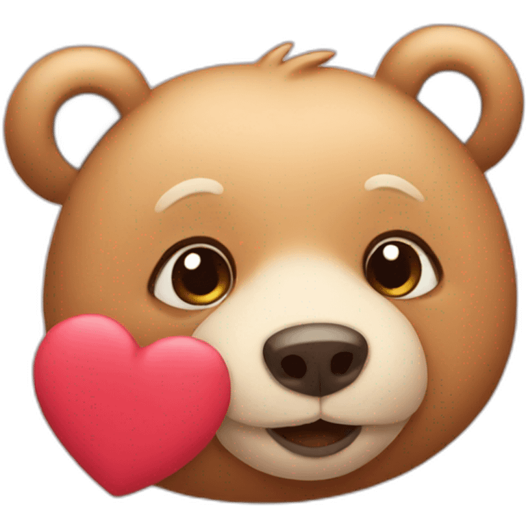 bear with love emoji