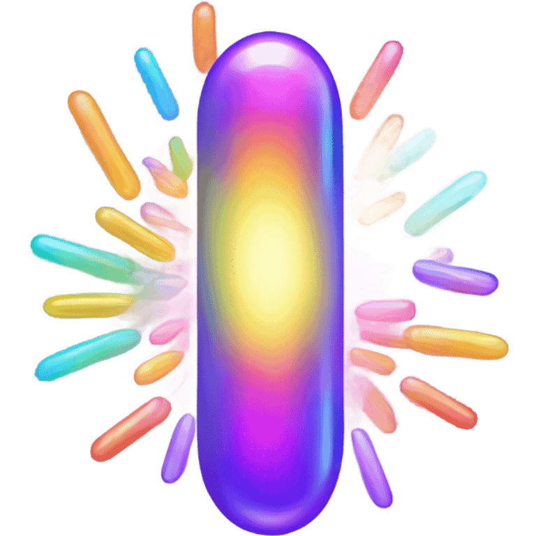 A glowing magical pill  emoji