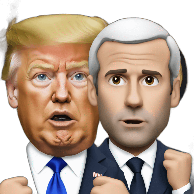 Macron smack trump emoji