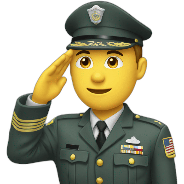 sergeant saluting emoji