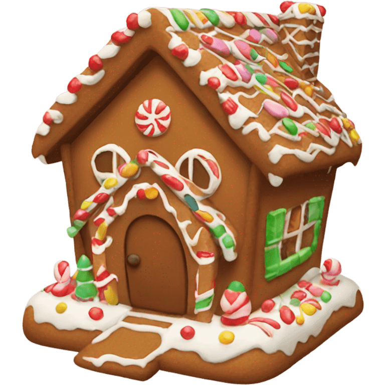 Gingerbread house emoji