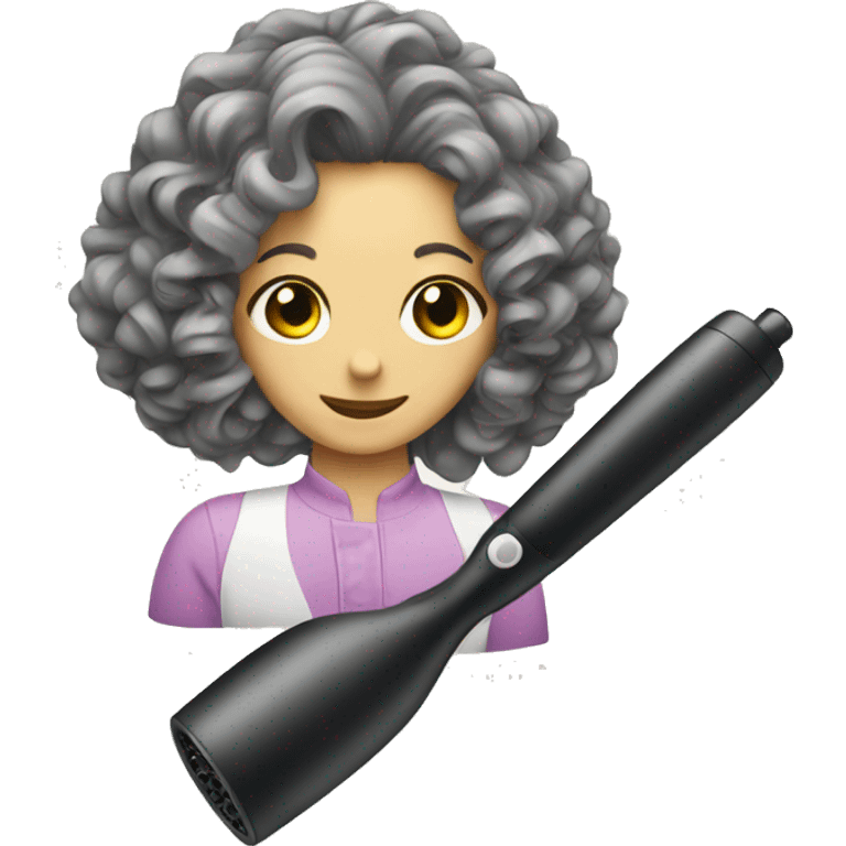 hair curler emoji