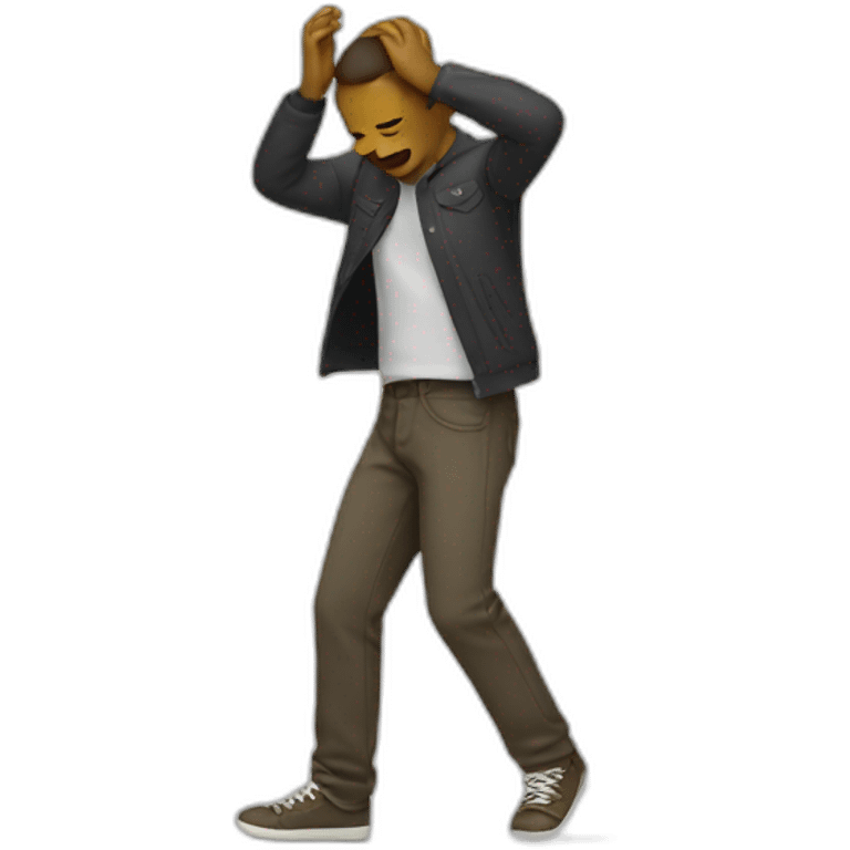 Homme qui dab emoji