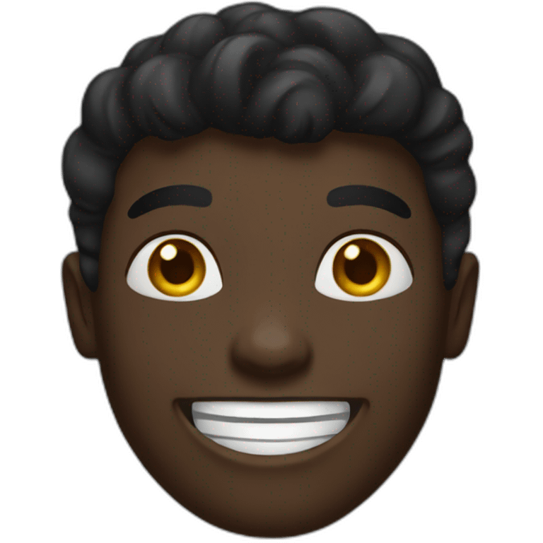 Black happy emoji