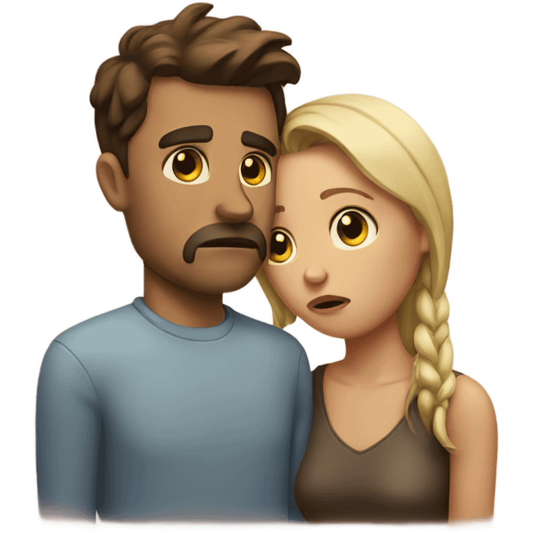 sad couple emoji