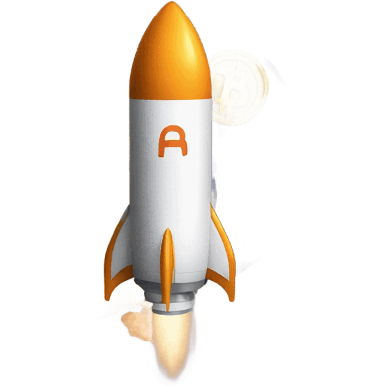 Bitcoin going to the moon  emoji