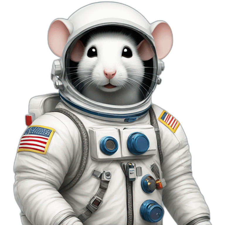 astronaut rat emoji