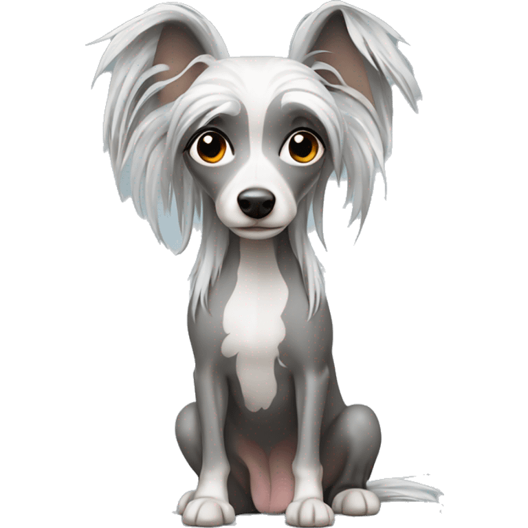 Chinese Crested Dog Gray emoji