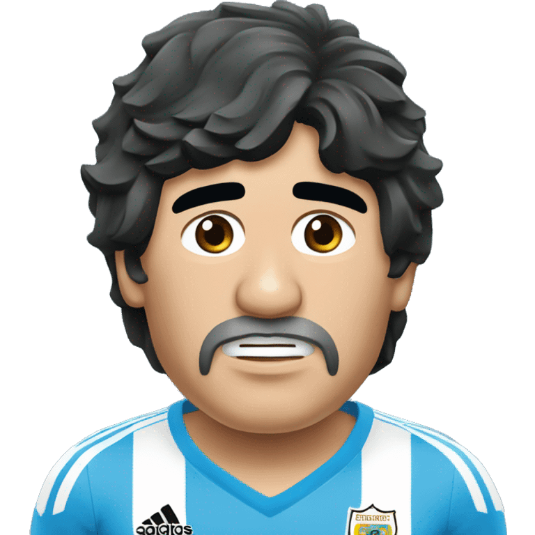 Diego Maradona levantando la copa del mundo emoji