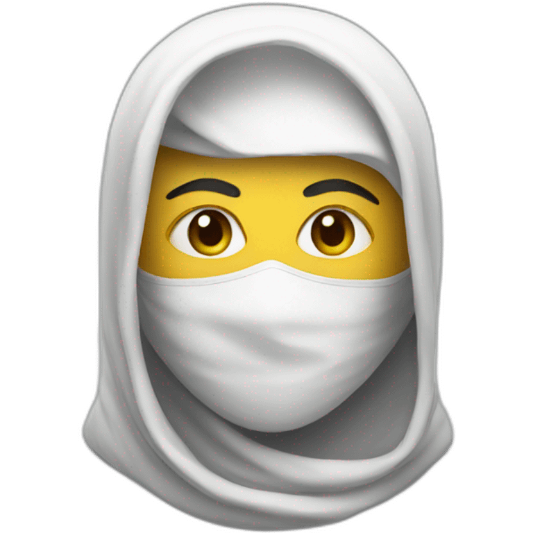 Masked Palestinian emoji