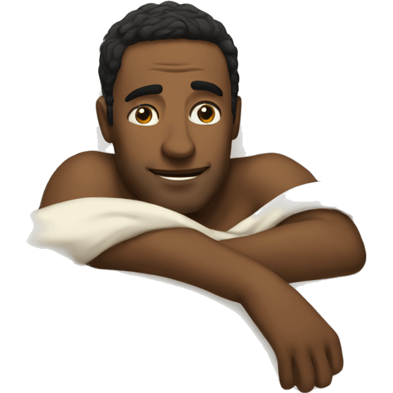 a man in bed emoji