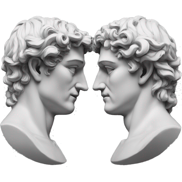 janus greek god two faces facing opposite emoji