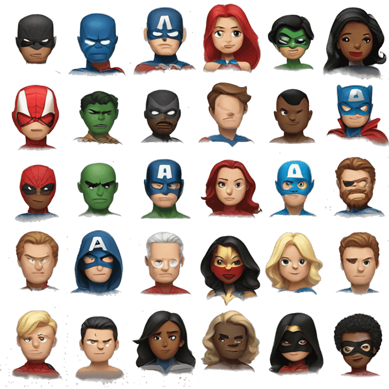 Marvel and DC superheroes  emoji