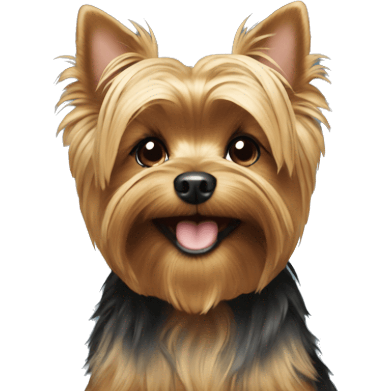 Yorkie smiling  emoji