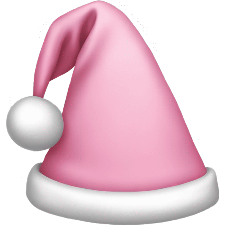 a light pink santa hat emoji