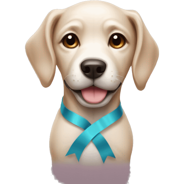 Dog with ribbon emoji