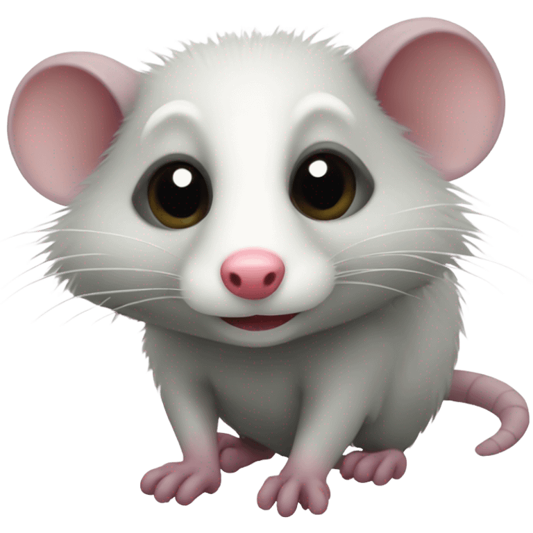 Cute opossum emoji