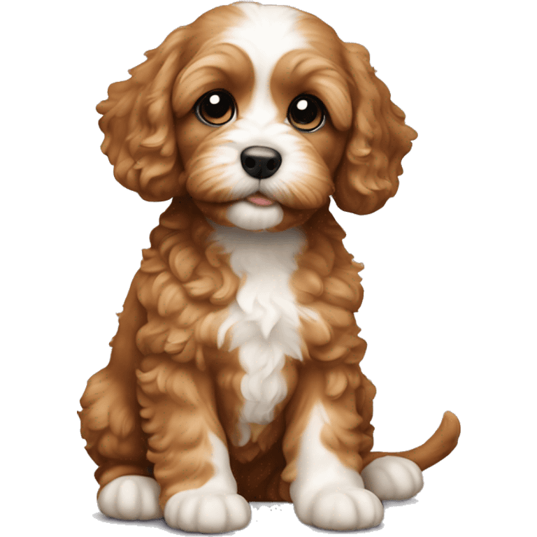 Cavapoo puppy emoji