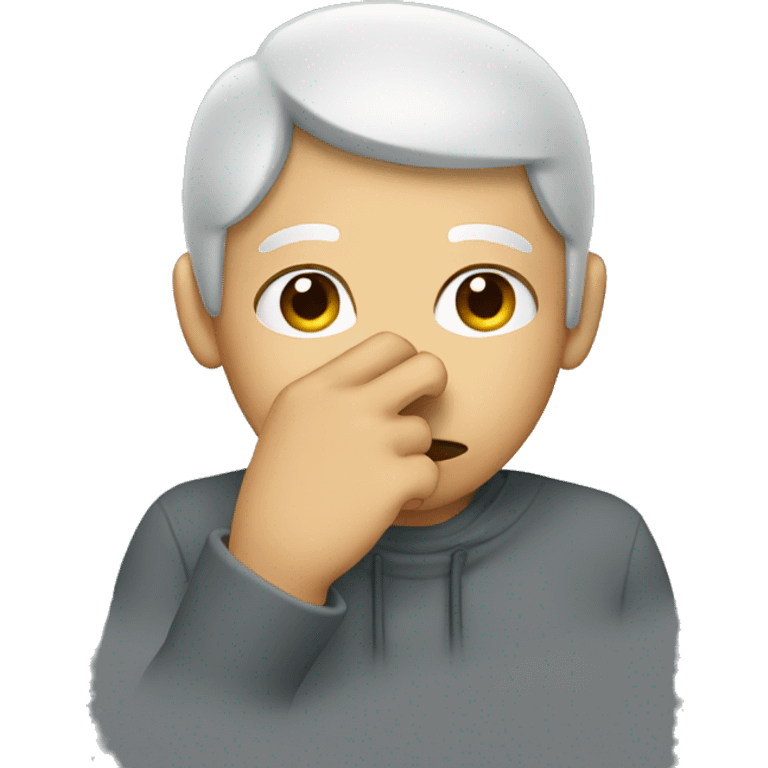 person picking nose emoji