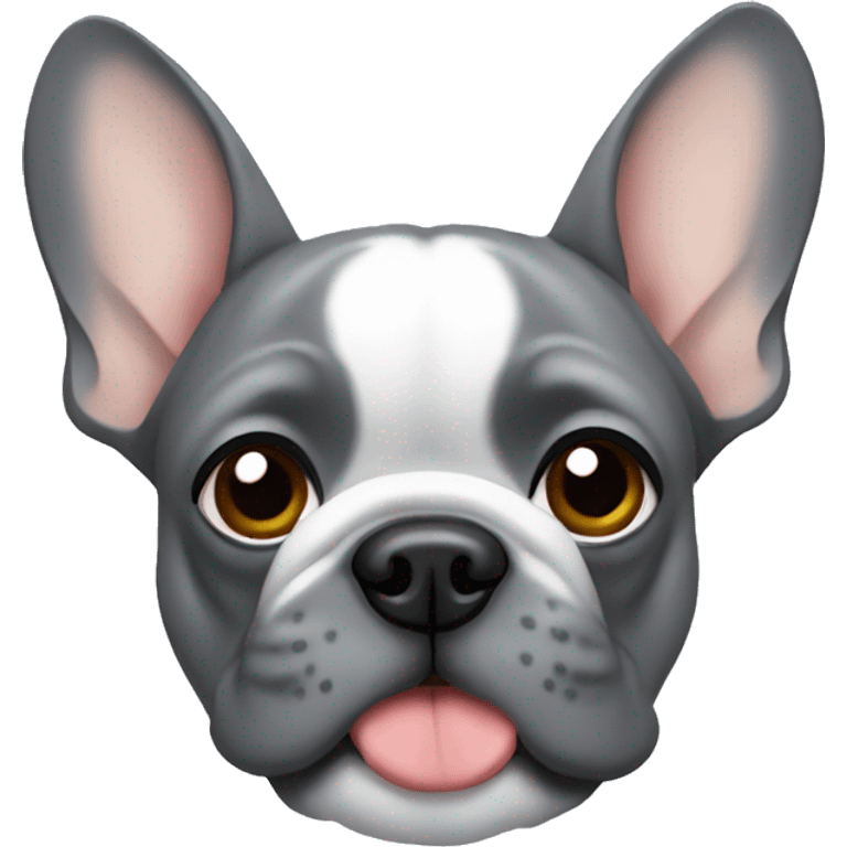 Grey Frenchie emoji