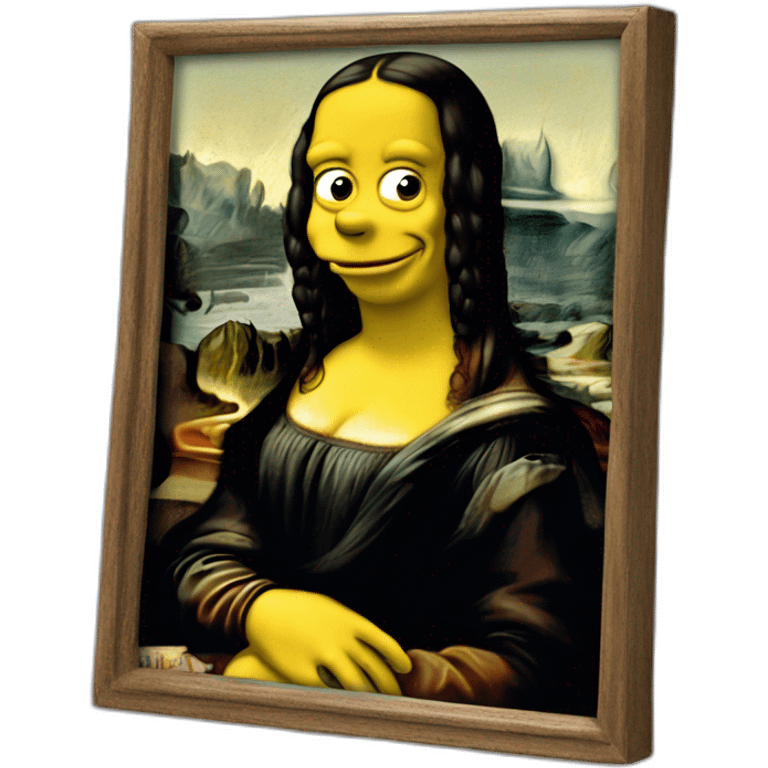 Homer-simpson-is-mona-lisa emoji