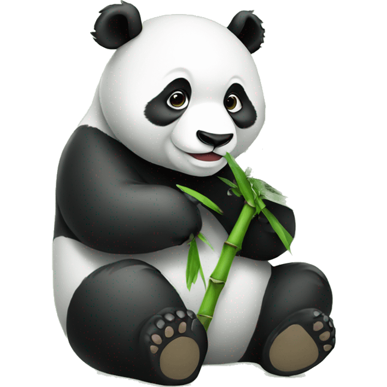 Panda with bamboo emoji