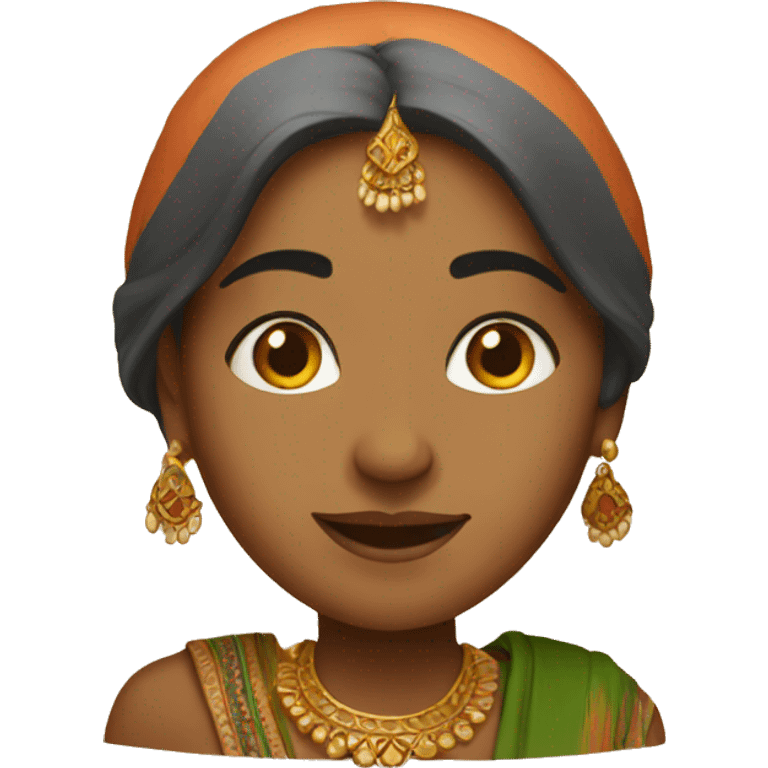 An indian women in indian attire emoji