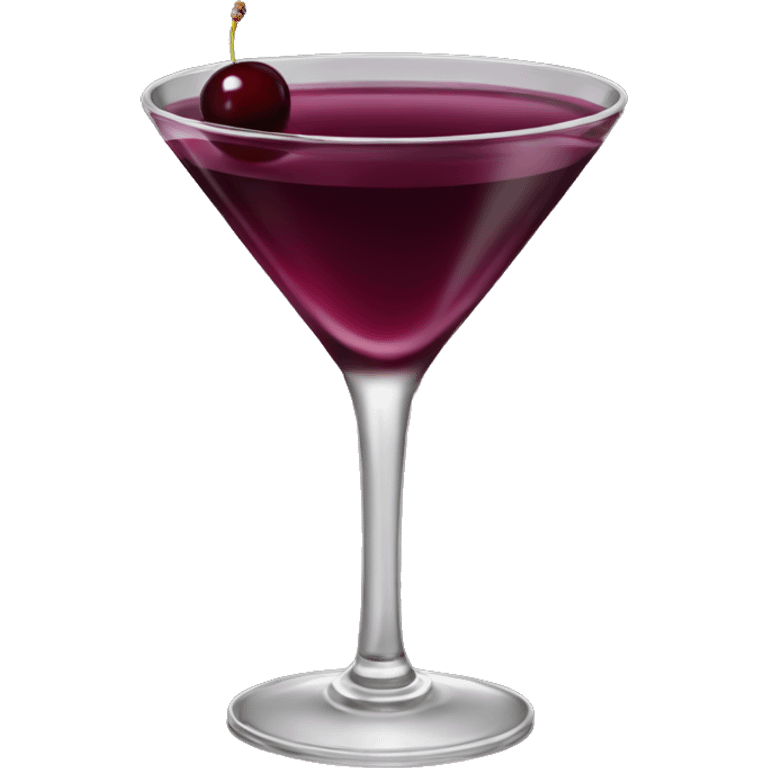 Black Cherry martini emoji