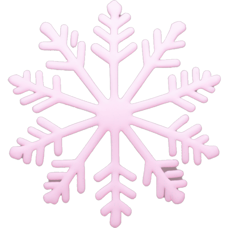 pastel pink snowflake  emoji