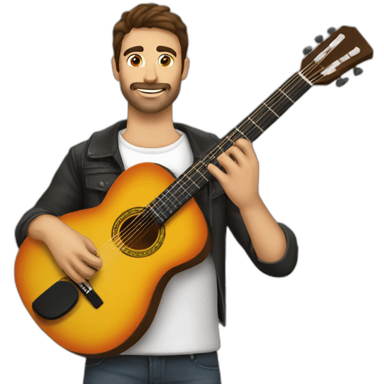 homme espagnol avec guitare espagnol emoji