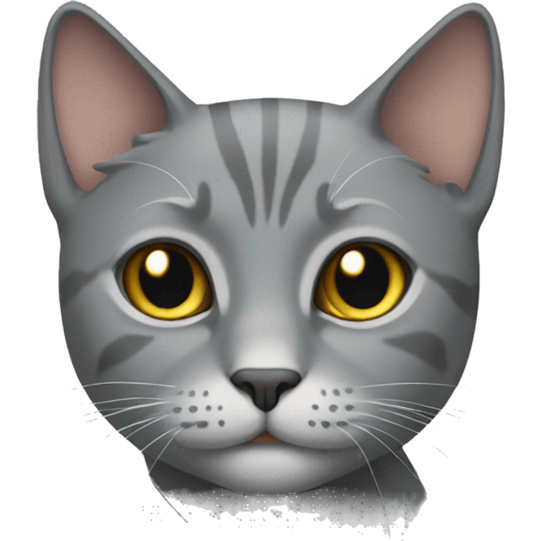 Gray cat emoji