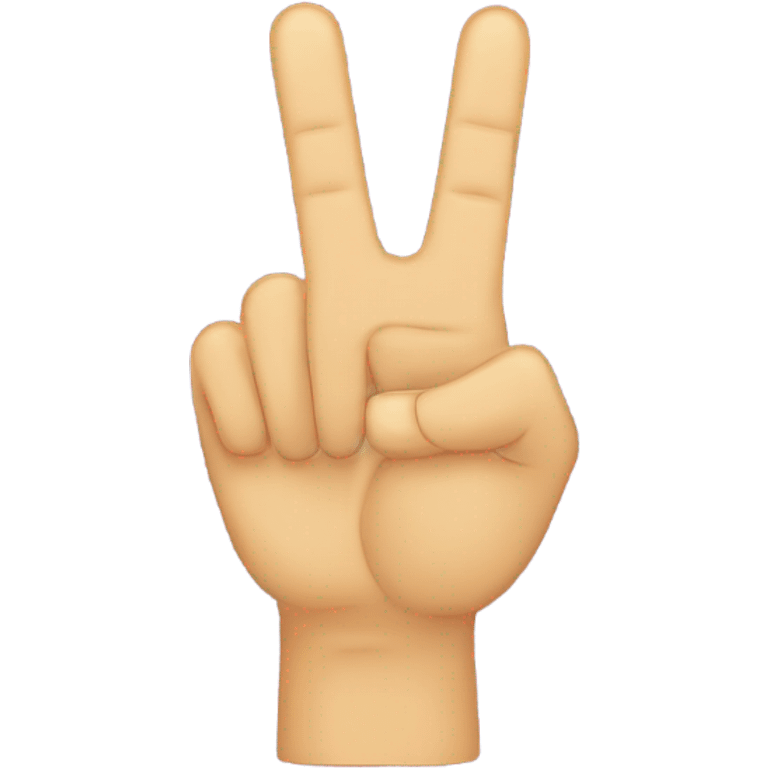 peace sign with thumb out emoji