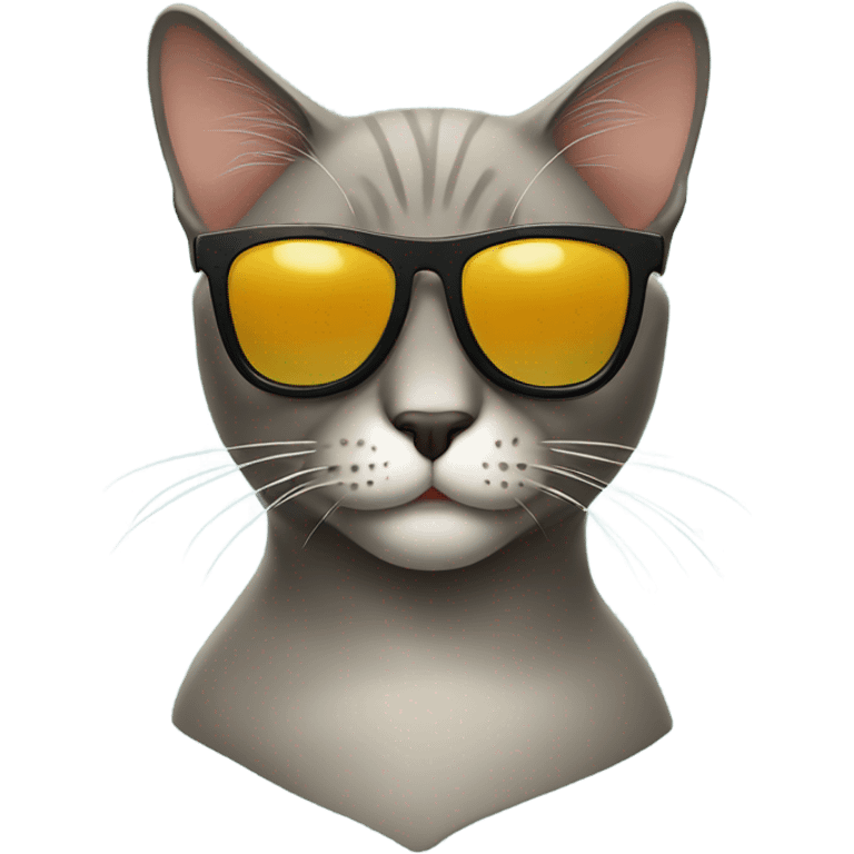 Cat with sunglasses emoji