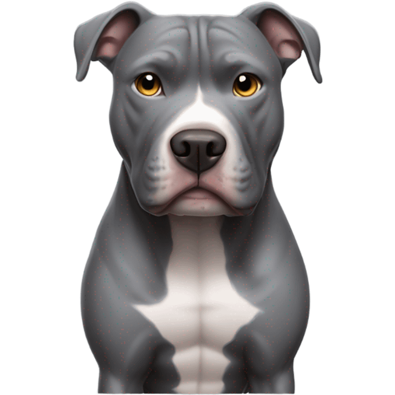 Grey pitbull emoji