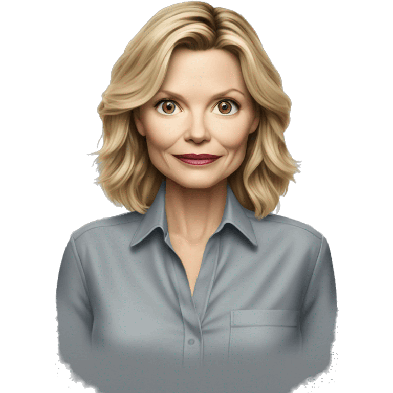 michelle pfeiffer wearing shirt emoji