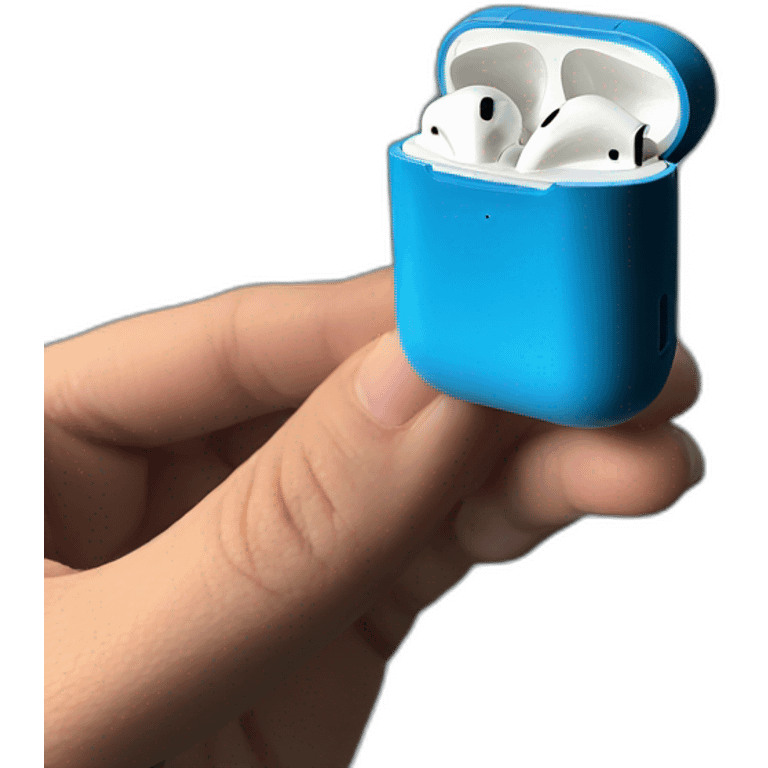 blue airpods emoji