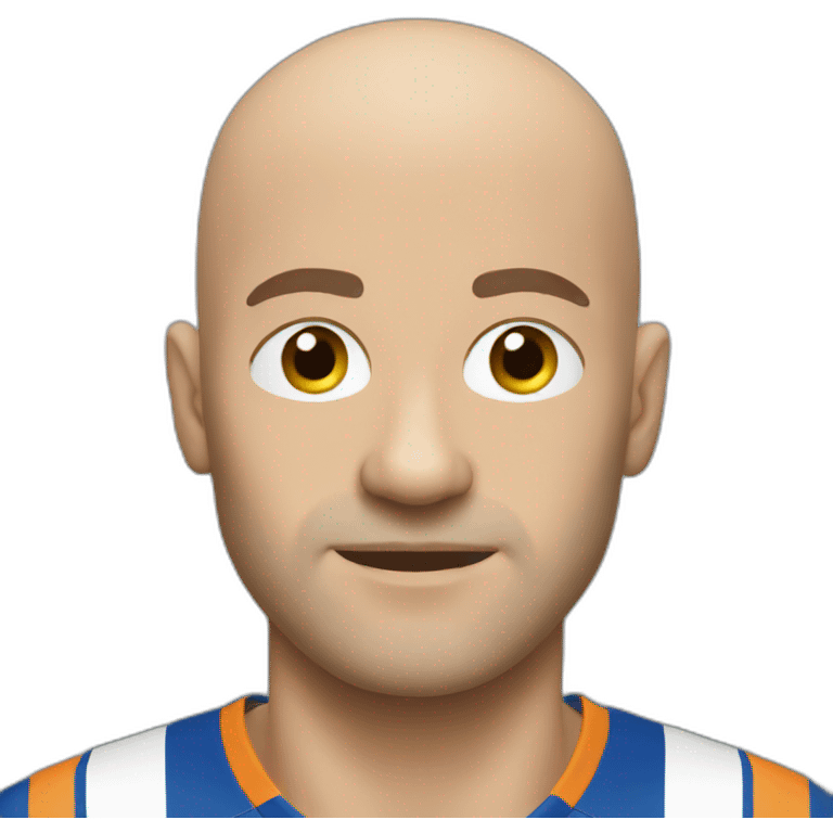 bald footballer emoji