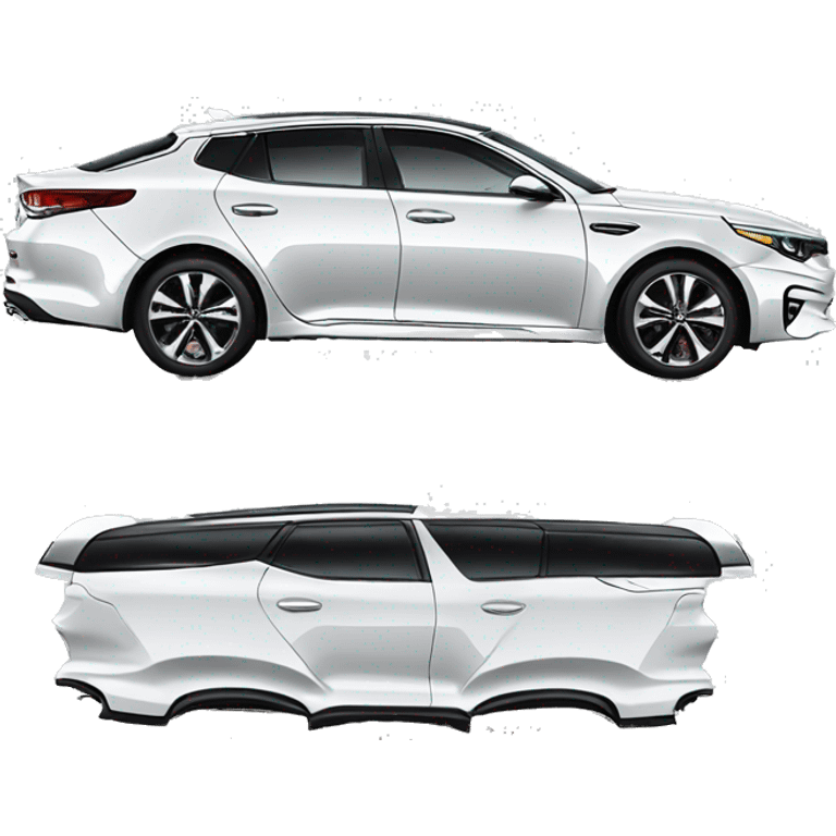 Kia Optima 2017 white emoji