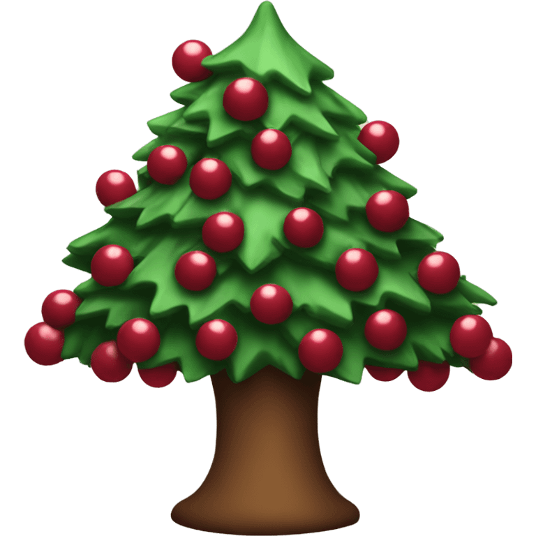 Red wine Christmas tree emoji