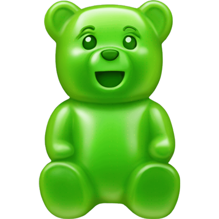 green harbo gummy bear emoji