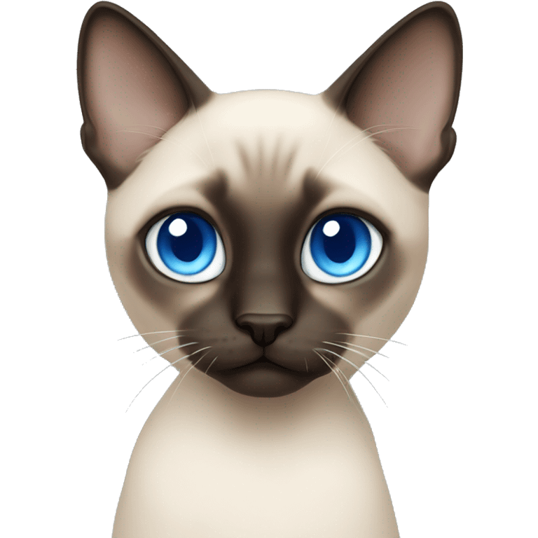 siamese cat blue eyes boy  emoji